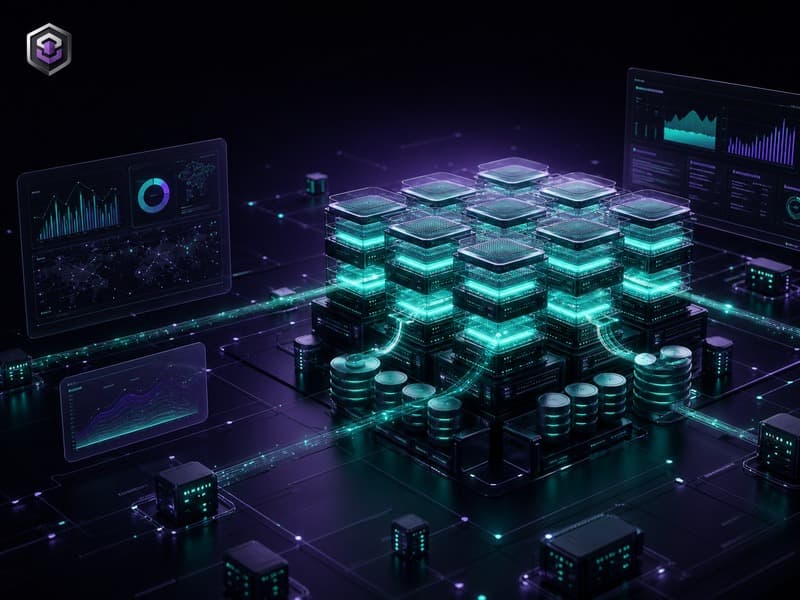 Aerospike database infrastructure with hybrid memory architecture, real-time monitoring dashboards, and distributed cluster showing sub-millisecond performance