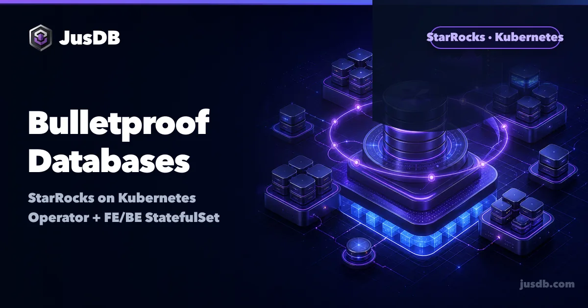 StarRocks on Kubernetes — Operator & FE/BE | JusDB