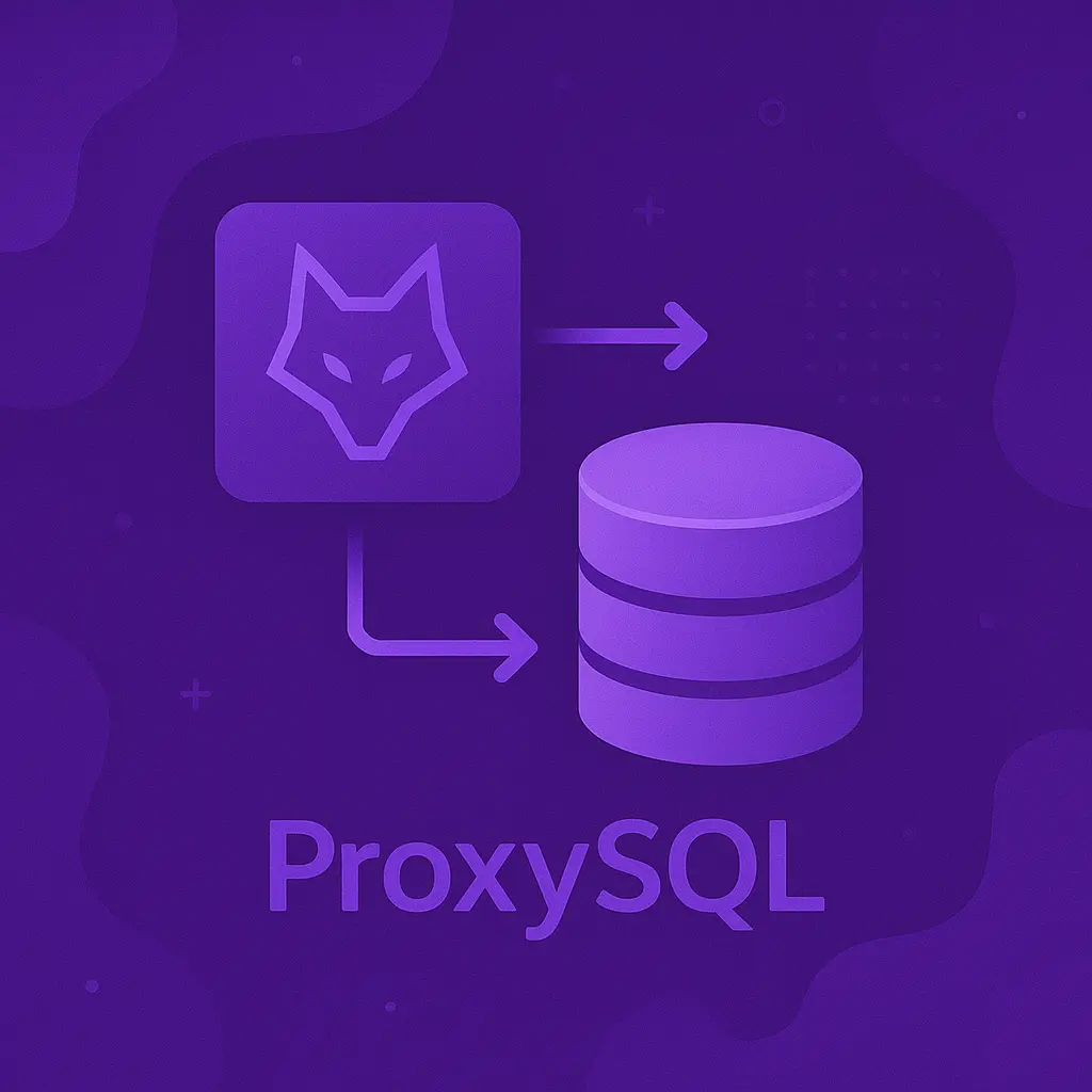 ProxySQL database proxy architecture with MySQL ecosystem support, connection multiplexing, and intelligent routing